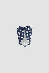 Navy Polka Dots