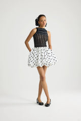 Night Blue Polka Dots