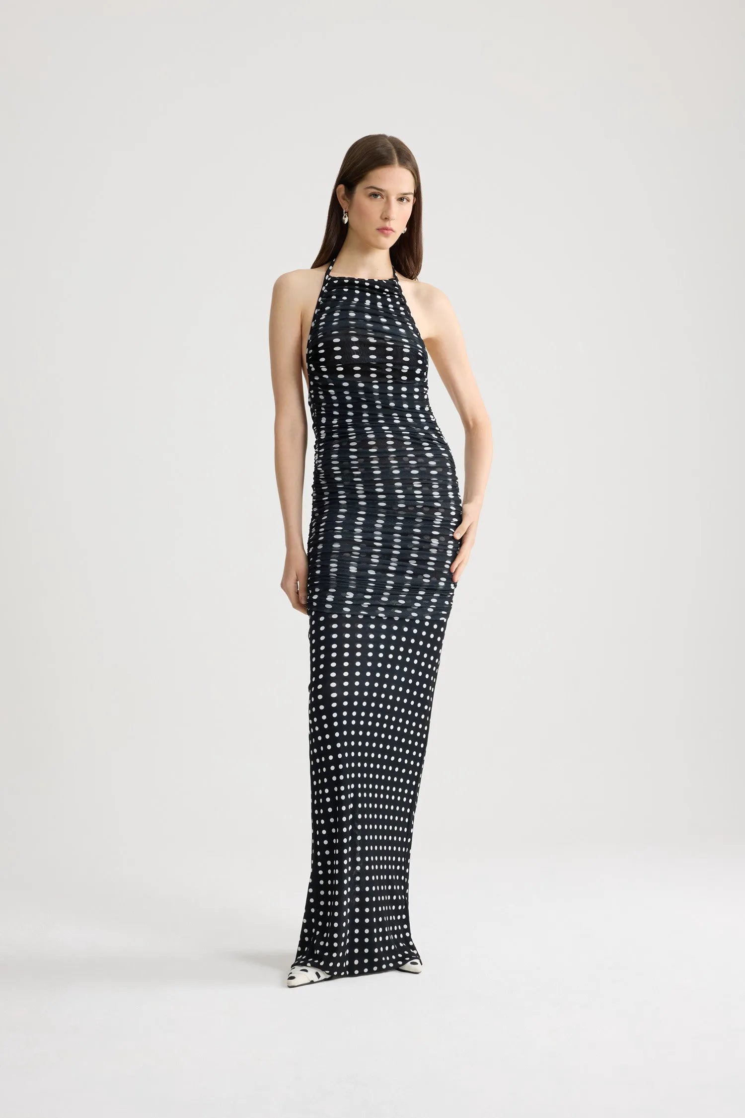 Night Blue Polka Dots