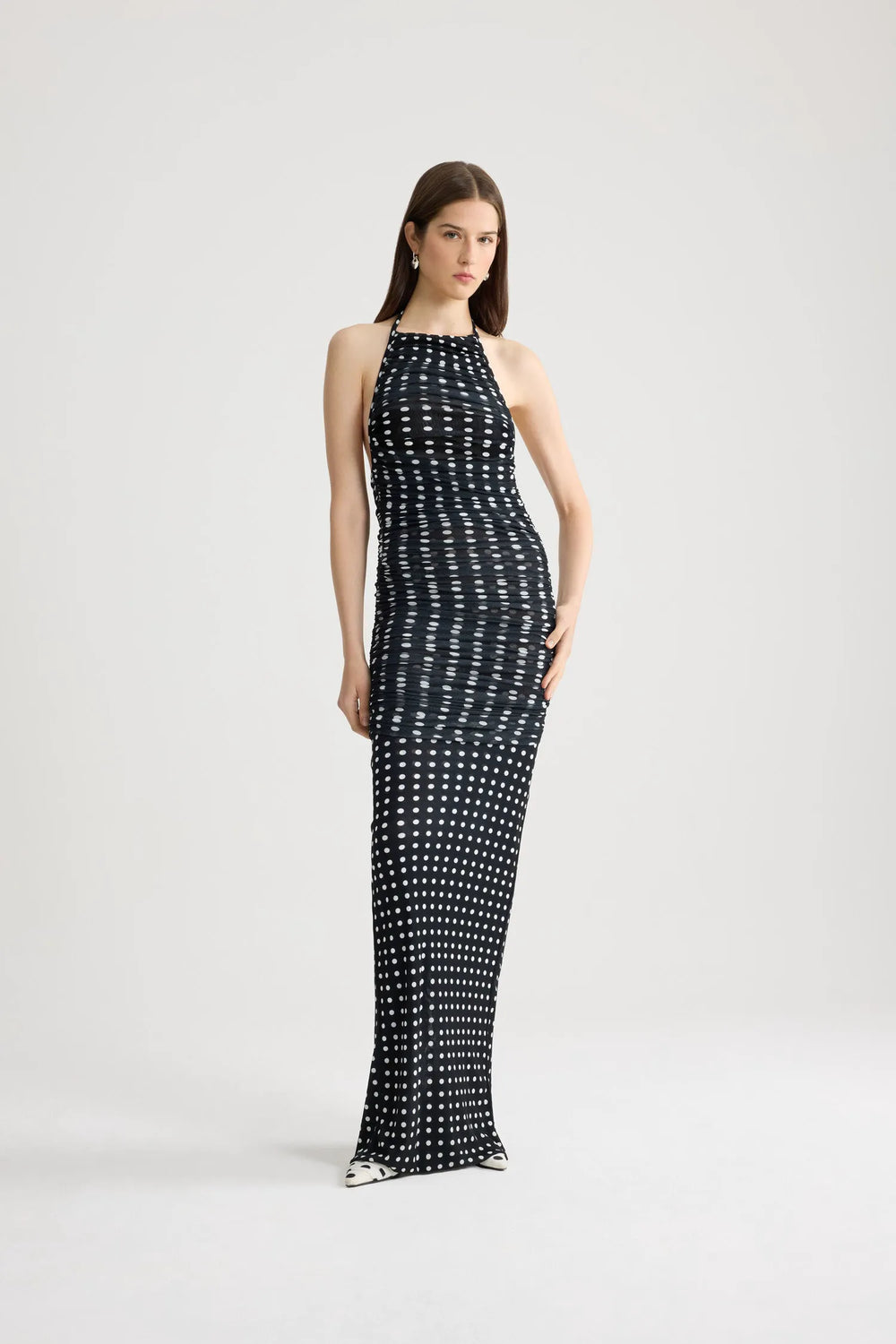 Night Blue Polka Dots