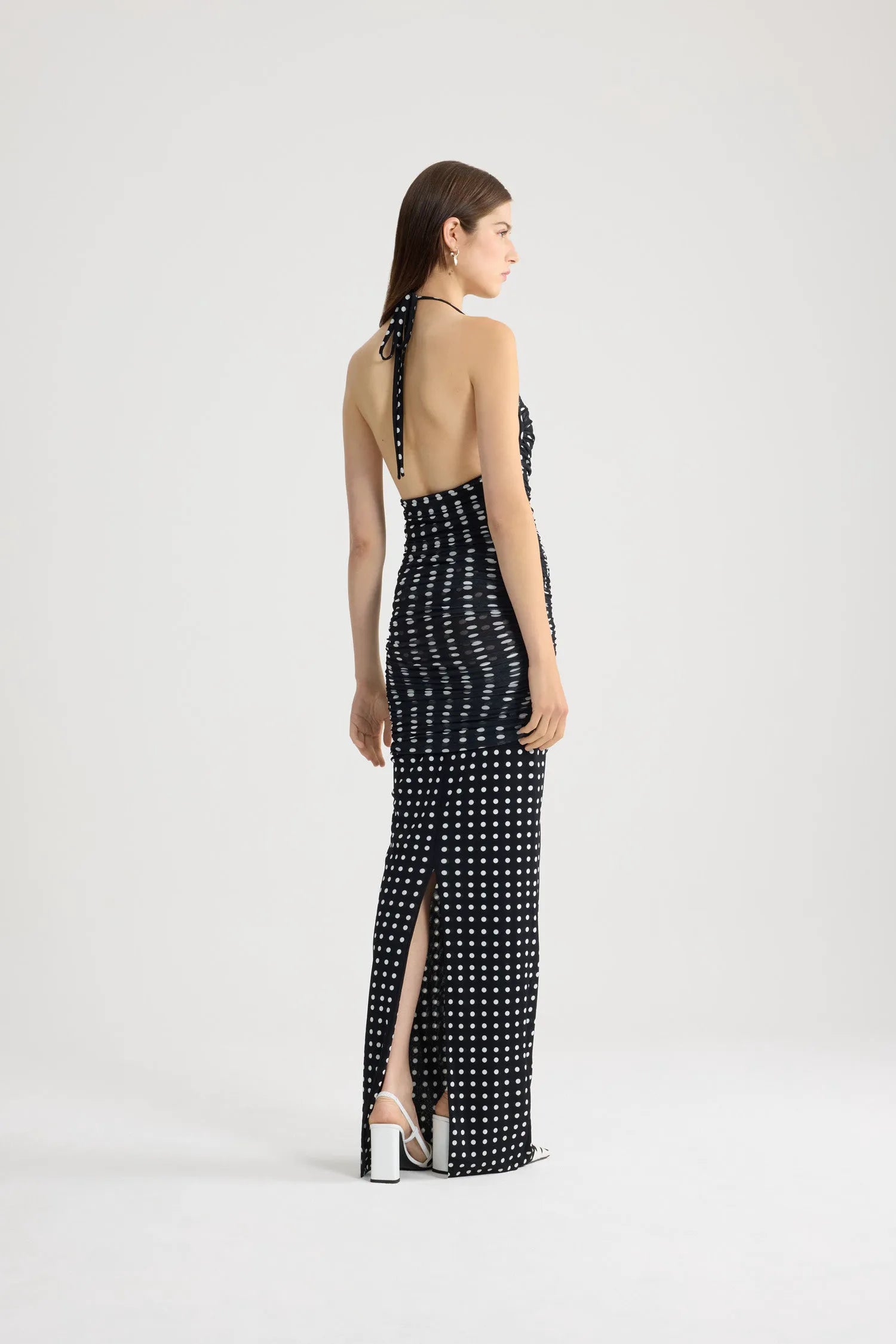 Night Blue Polka Dots