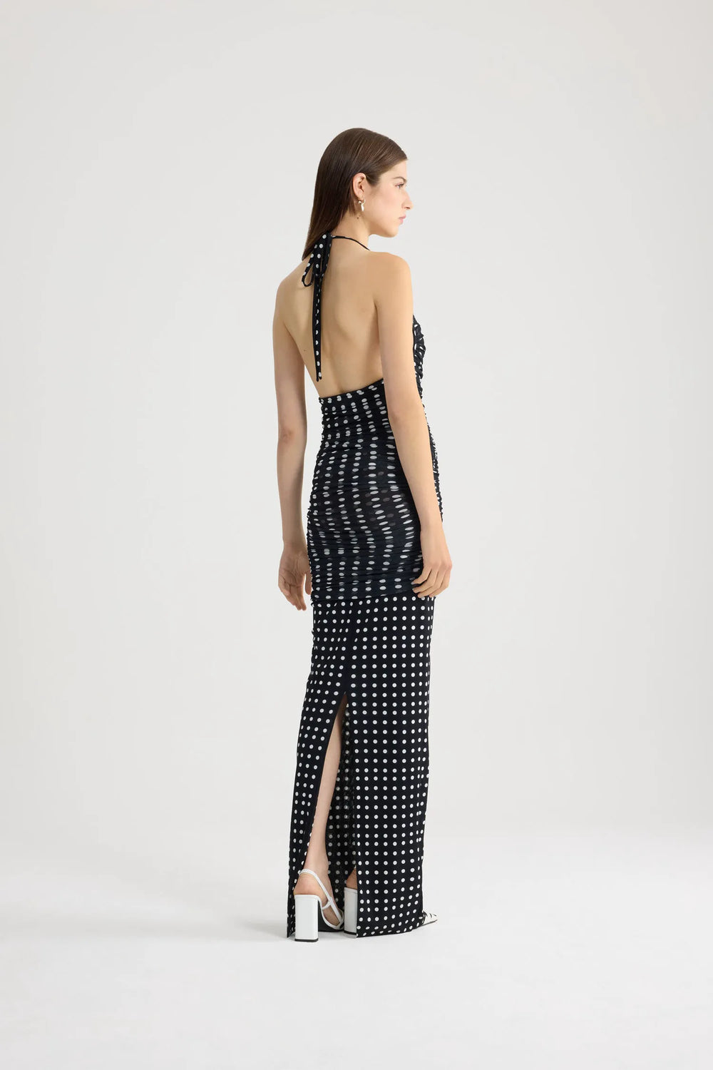 Night Blue Polka Dots