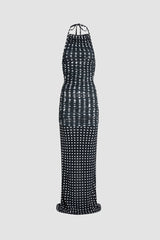 Night Blue Polka Dots